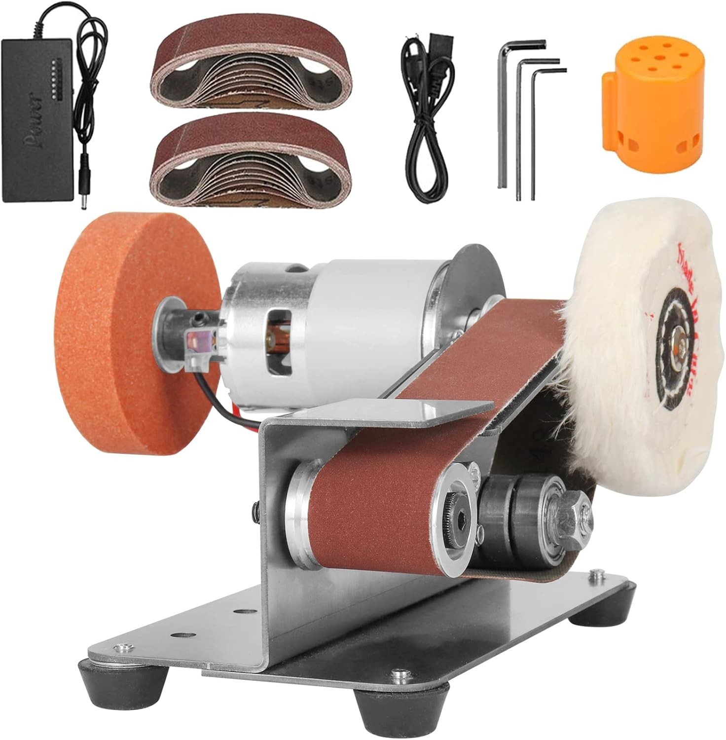 3-In-1 Mini Belt Sander – 15 Degree Knife Sharpener Electric Bench Grinder