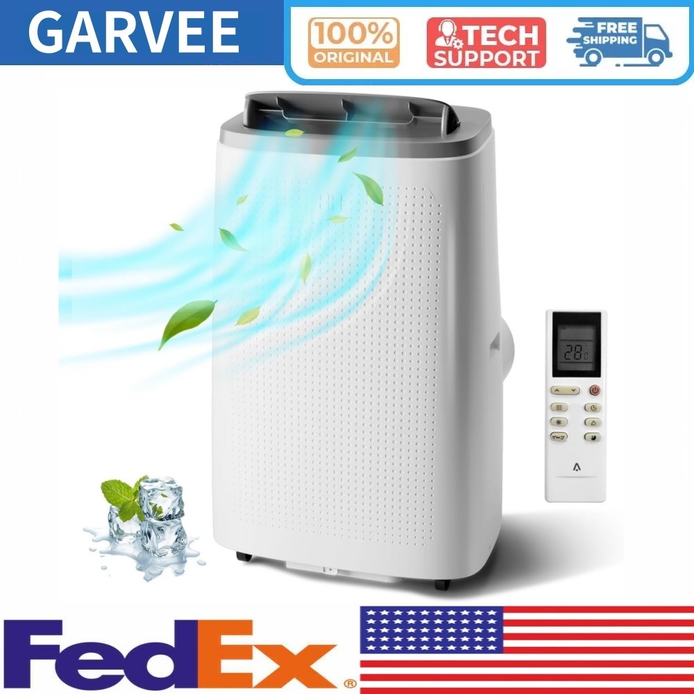 Portable Air Conditioner 14000BTU 24H Timer Remote Control Cools Up to 750 Sq.ft