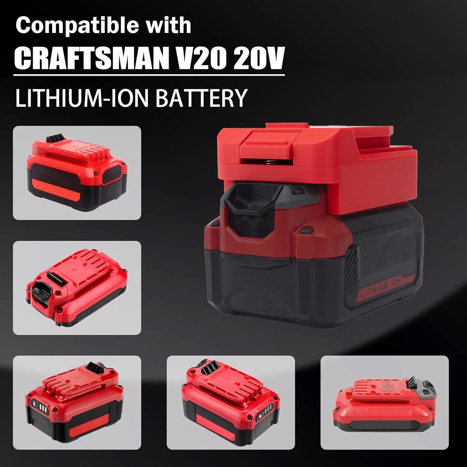 Adapter Craftsman V20 20V Battery Convert To For Hyper Tough 20V Cordless Tools
