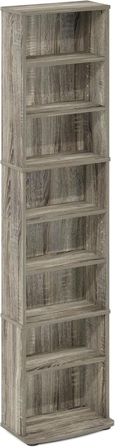 Media Storage Cabinet Movie Video Game Organizer DVDs CDs Tower Rack Stand Shelf
