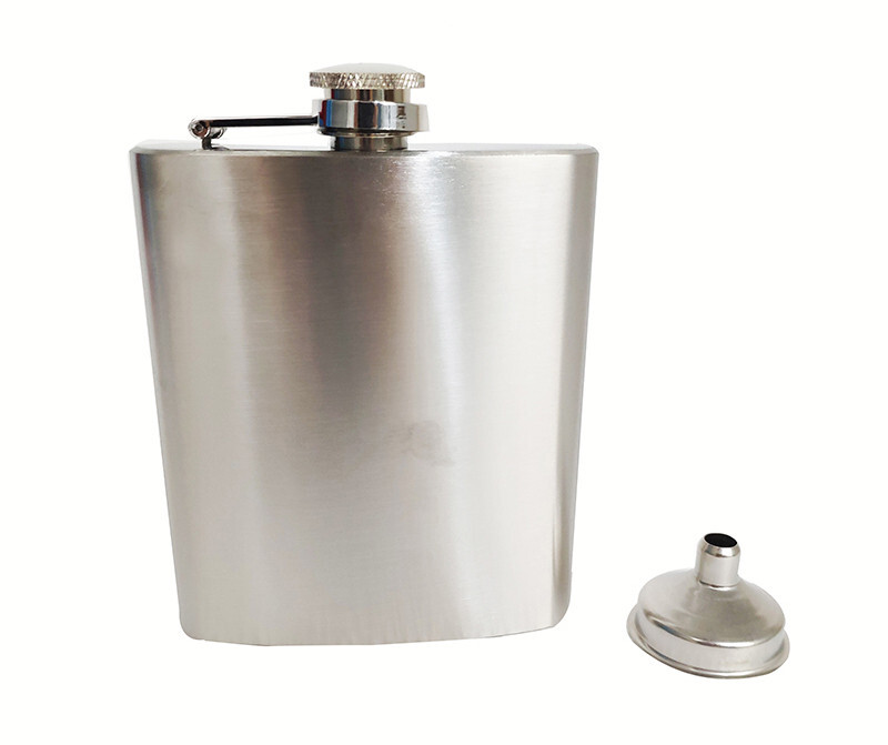 12 oz SS304 Portable Stoup Alcohol Pocket Liquor Flask Bottle Hip + BONUS Funnel