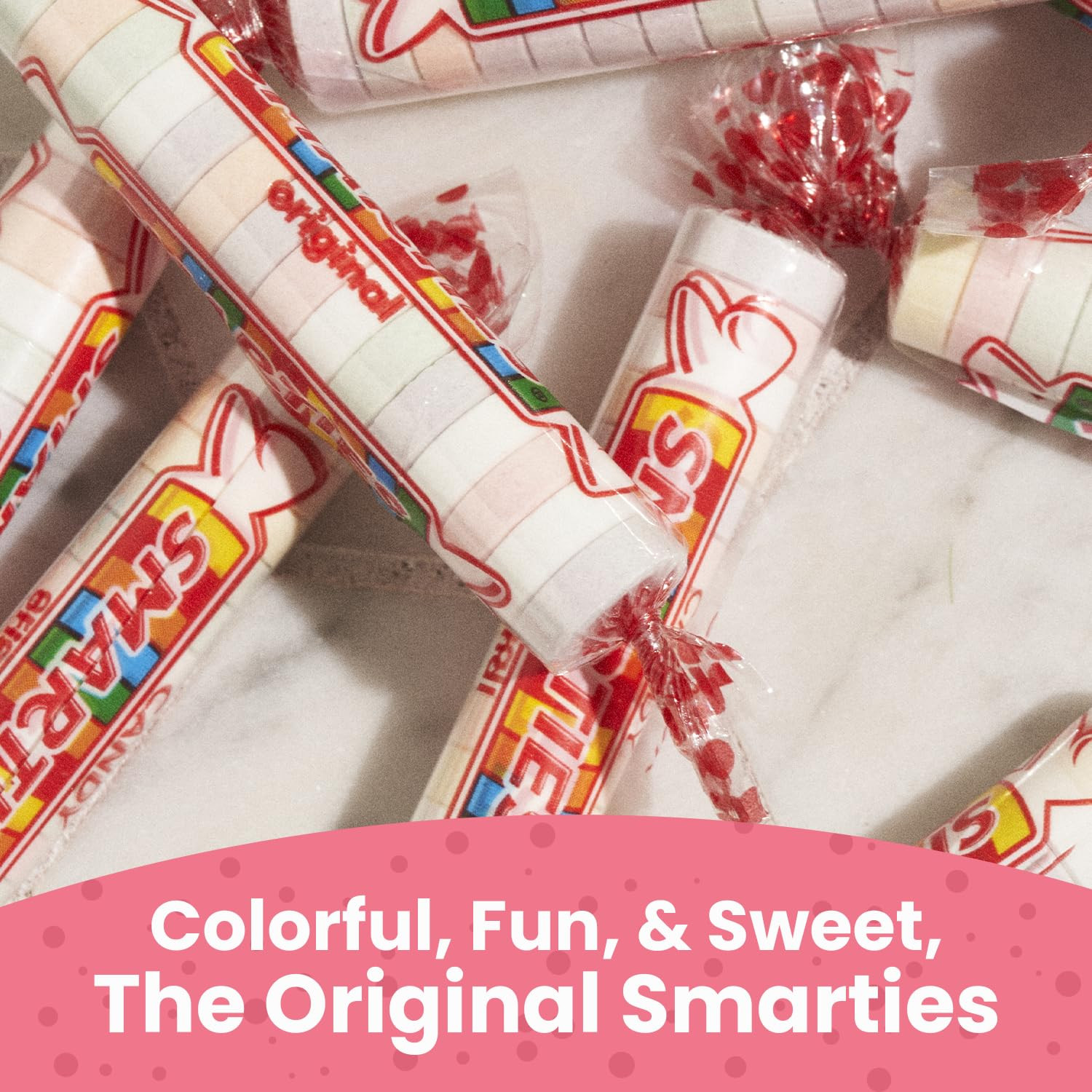 Smarties Candy Bulk Rolls Original Flavor, Gluten & Vegan Free, Classic Sweetnes