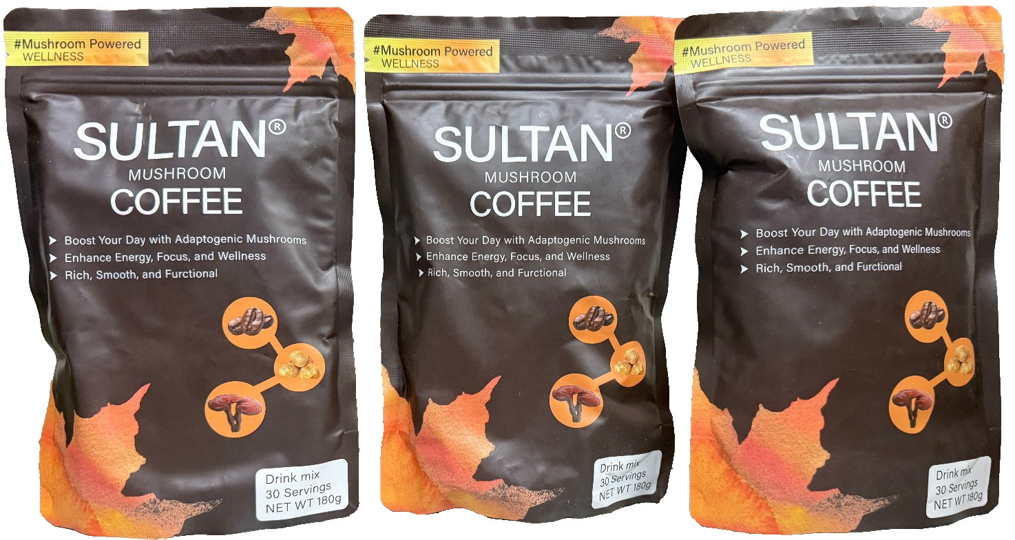 3 Pack Organic Mushroom Coffee 100% Authentic FREE SHIPPING