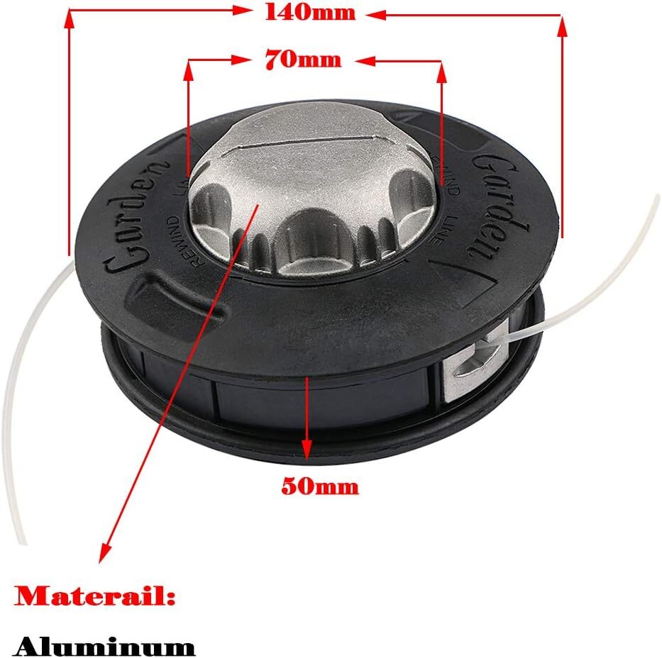 Universal Trimmer Head Replacement Strimmer Bump Feed Line Spool Cutter Grass