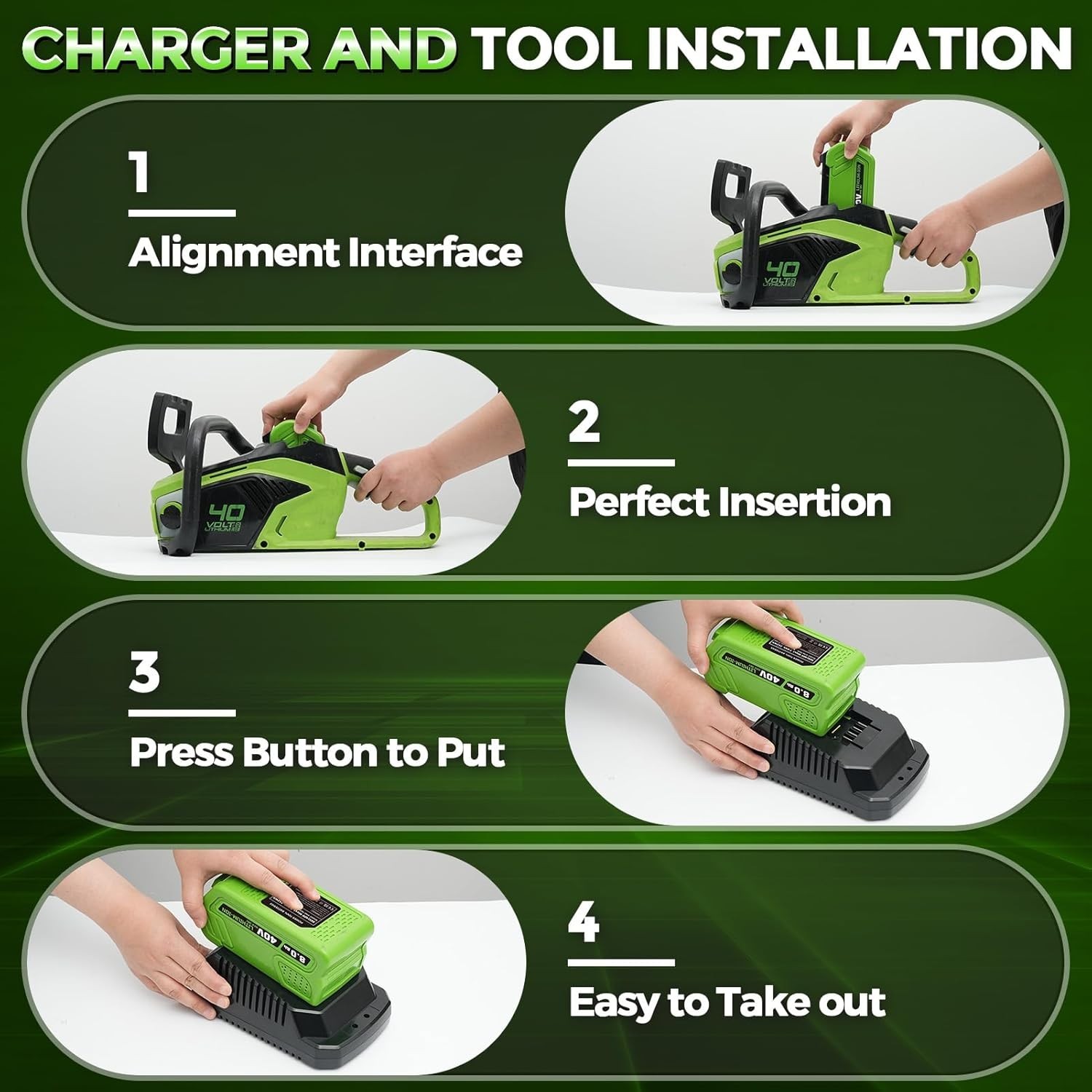 40V 9.0Ah For Greenworks G-MAX Lithium Battery 29472 29462 29252 20202 40 Volt
