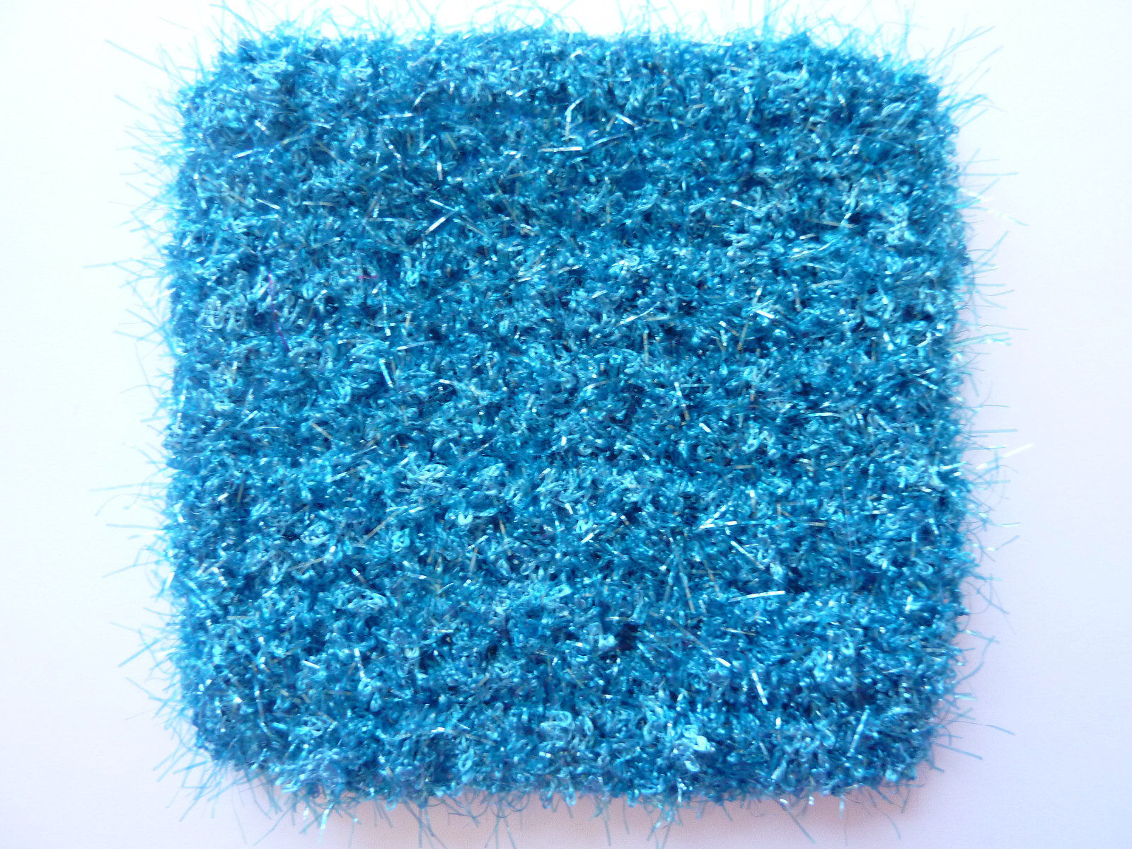 6 Rough Square Multicolor Dish Pot Scrubber Scrubby Scrubbie Handmade 69