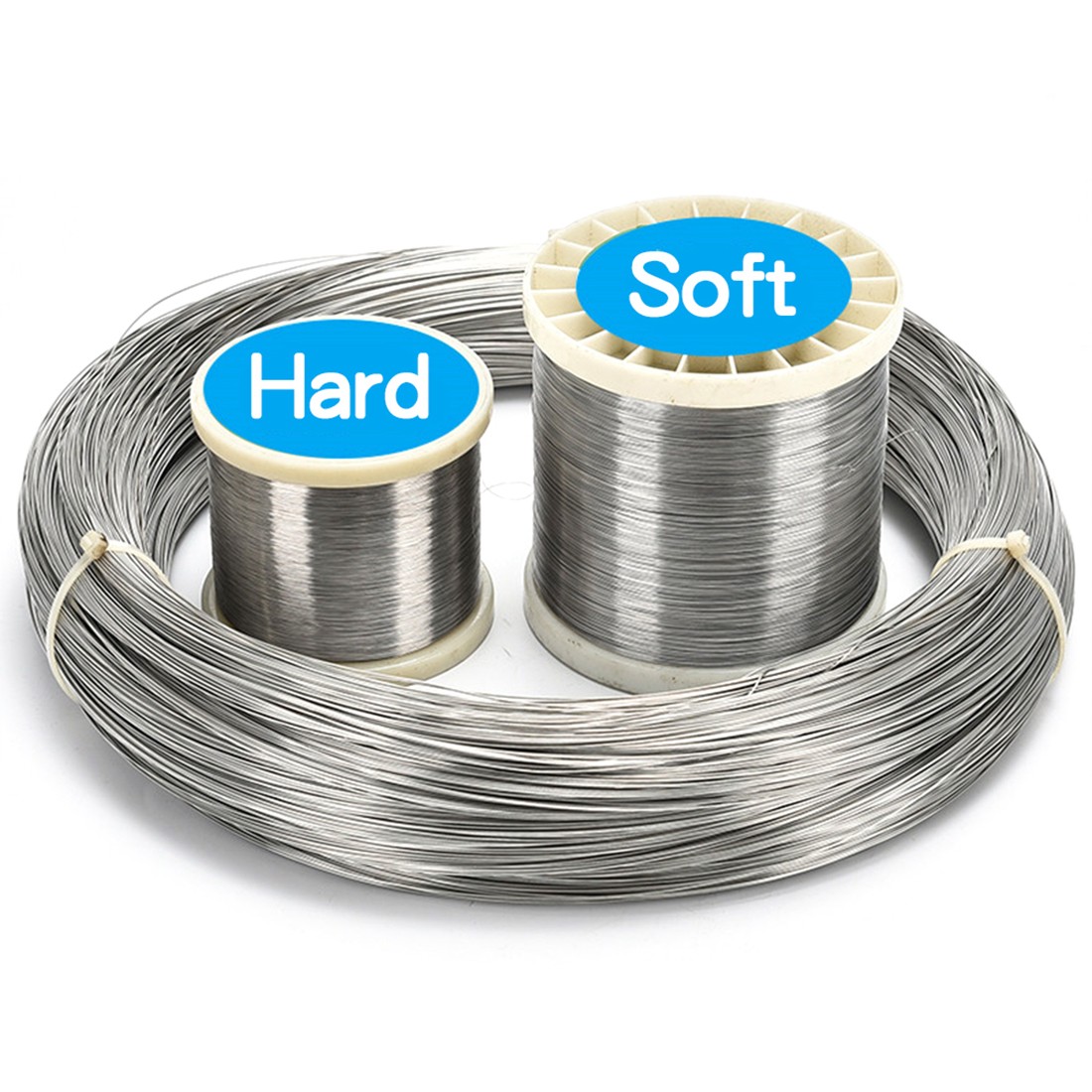 304 Stainless bright Wire 0.1-3mm single Soft/Hard steel wire Resistant Durable
