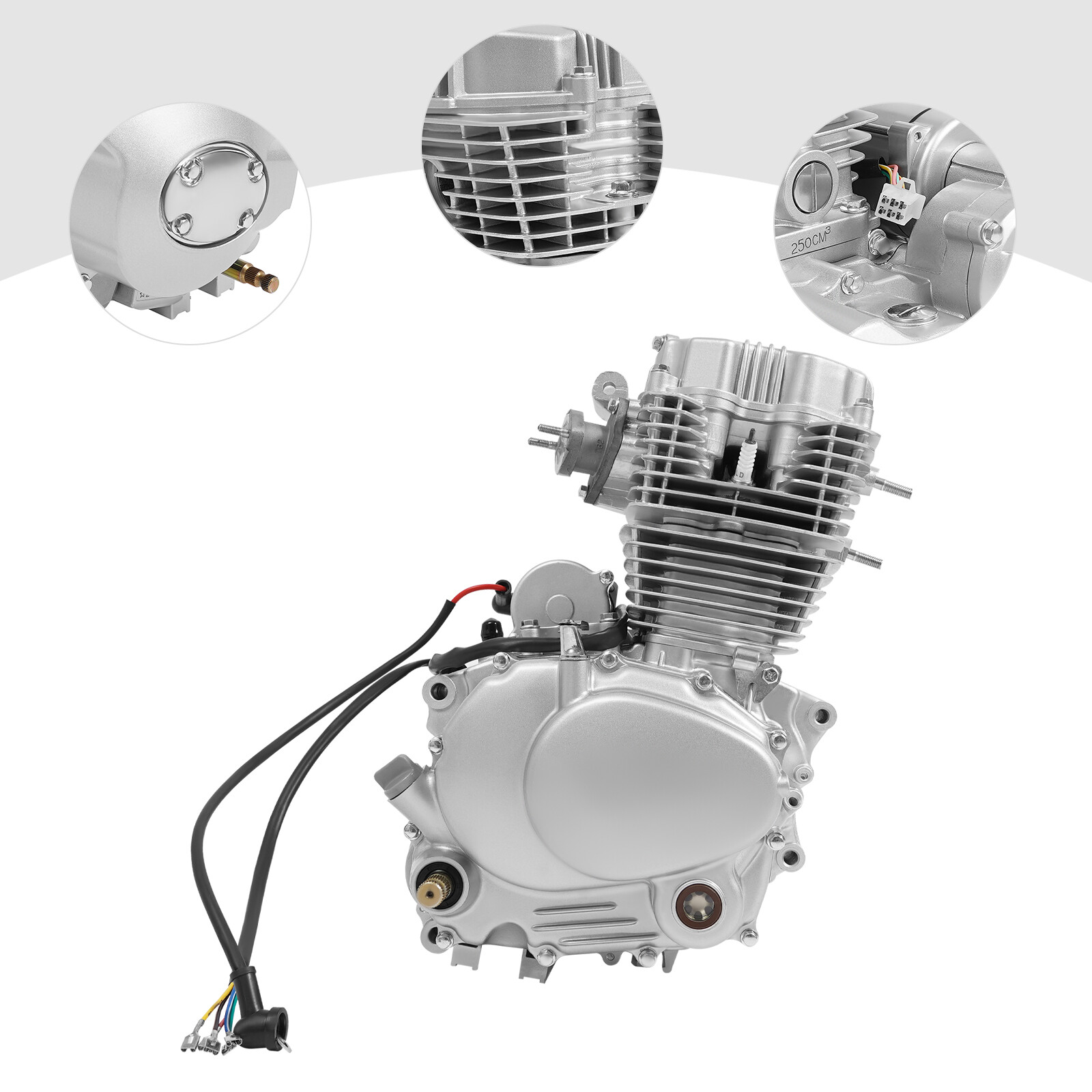 250CC 4 Stroke ATV Engine Motor Single Cylinder Engine CDI For ATV Quad Go Kart