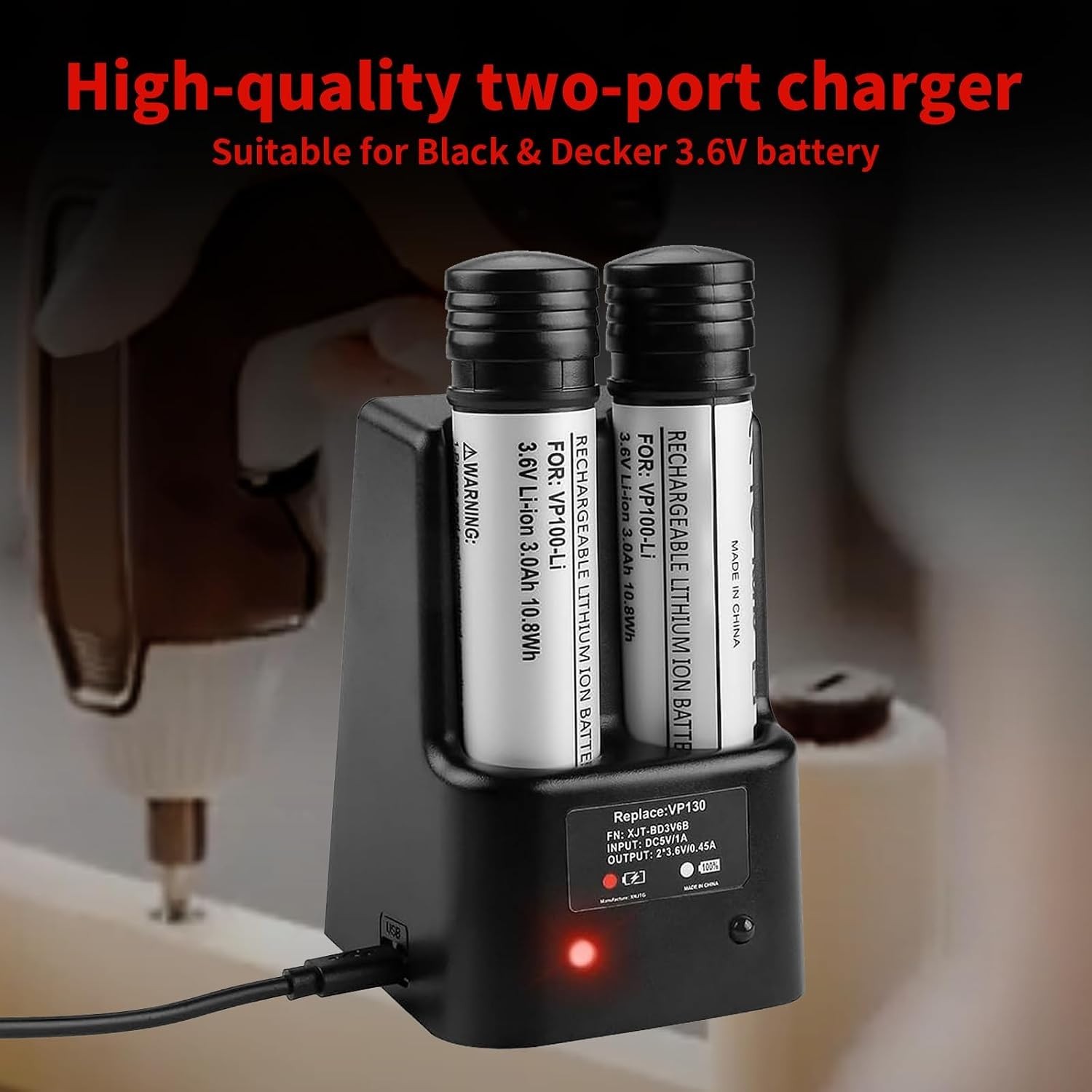 Li-ion 3.6V Battery for Black Decker Versapak VP100 VP100C VP105 VP105C