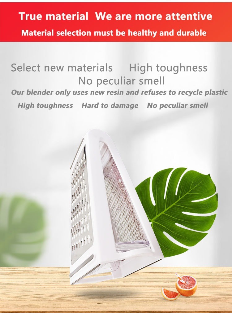1PC Stainless Steel Kitchen 2 Sided Cheese Grater Food Vegetable Slicer Shredder