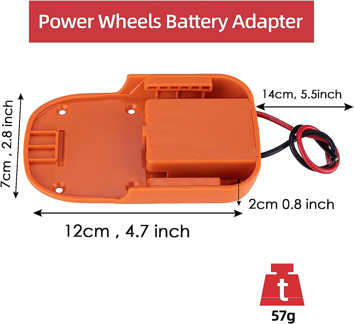 for Power Wheel Adapter for Ridgid for AEG 18V li-ion Battery Holder DIY 12AWG