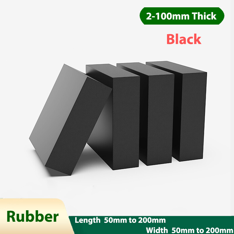 Rubber Blocks Solid Square Sheet Cushioning Damping Plate Industrial 50mm-200mm