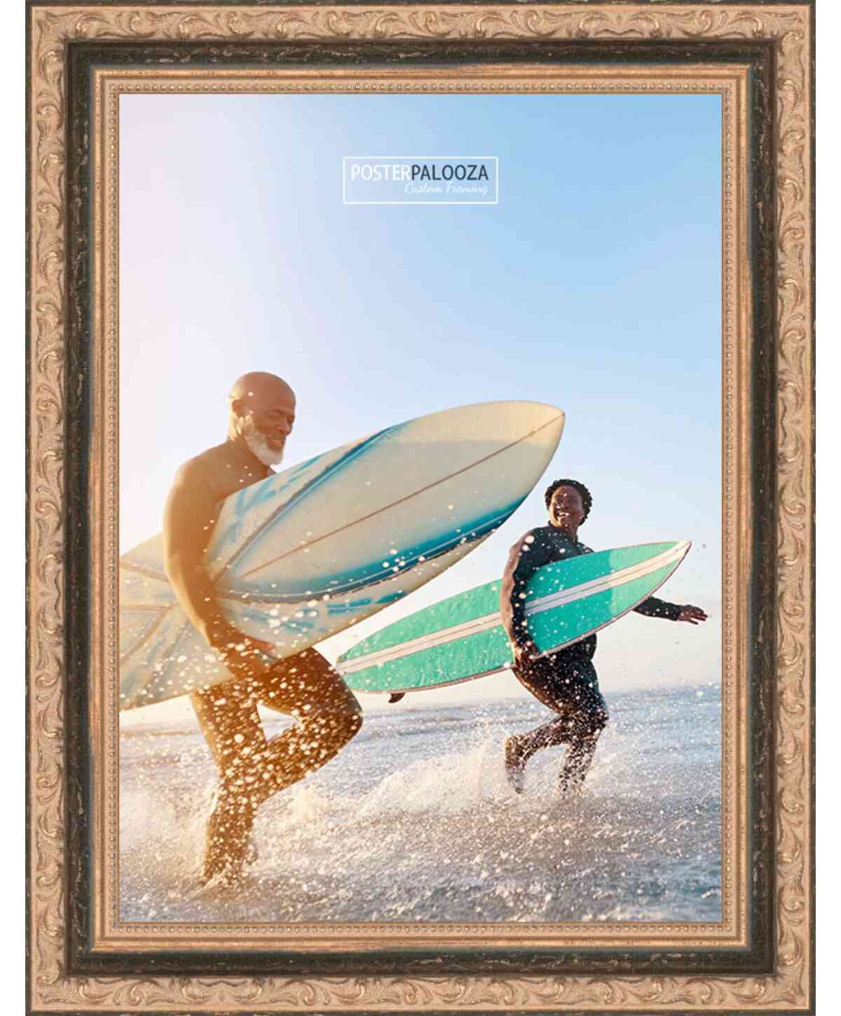 Square Classic Black Picture Frame – UV Acrylic, Backing, Hanging Hardware