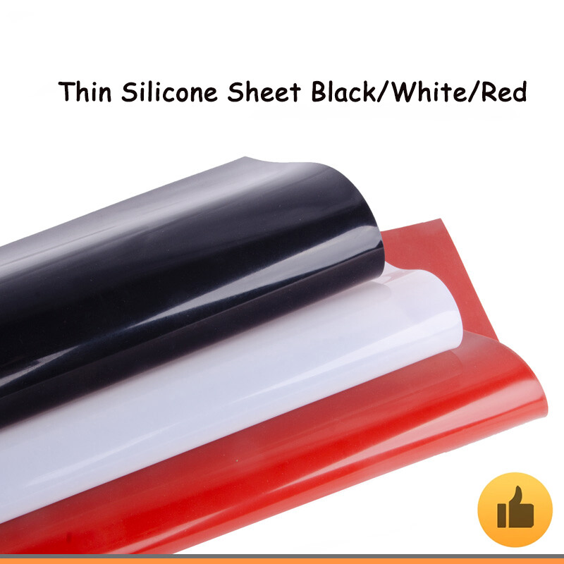 Silicone Rubber Sheet 0.1mm~3mm High Temperature Resistance Black/Clear/White
