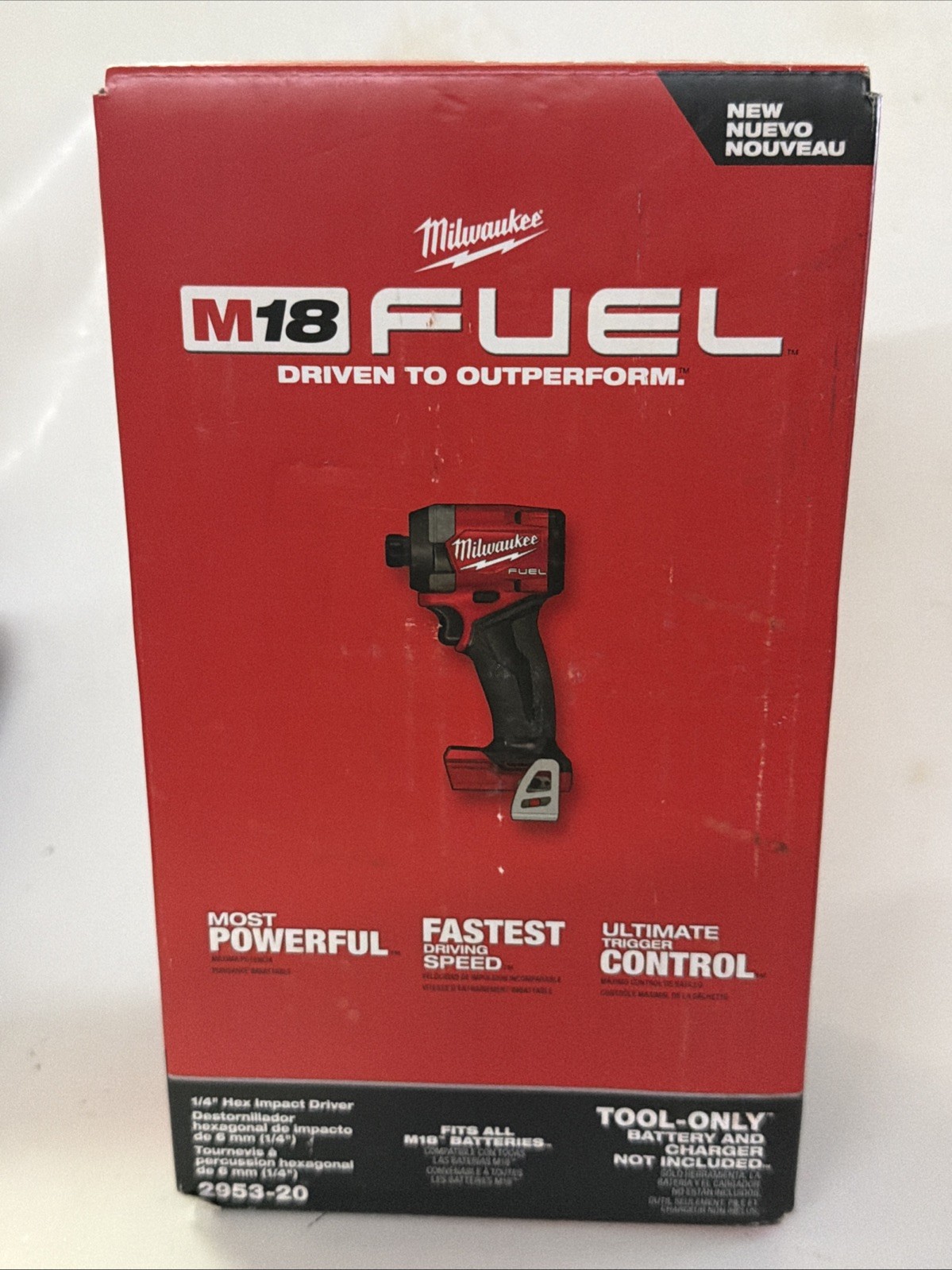 Milwaukee 2953-20 FUEL 18V Li-Ion Brushless Cordless 1/4″ Hex Impact Driver 4GEN