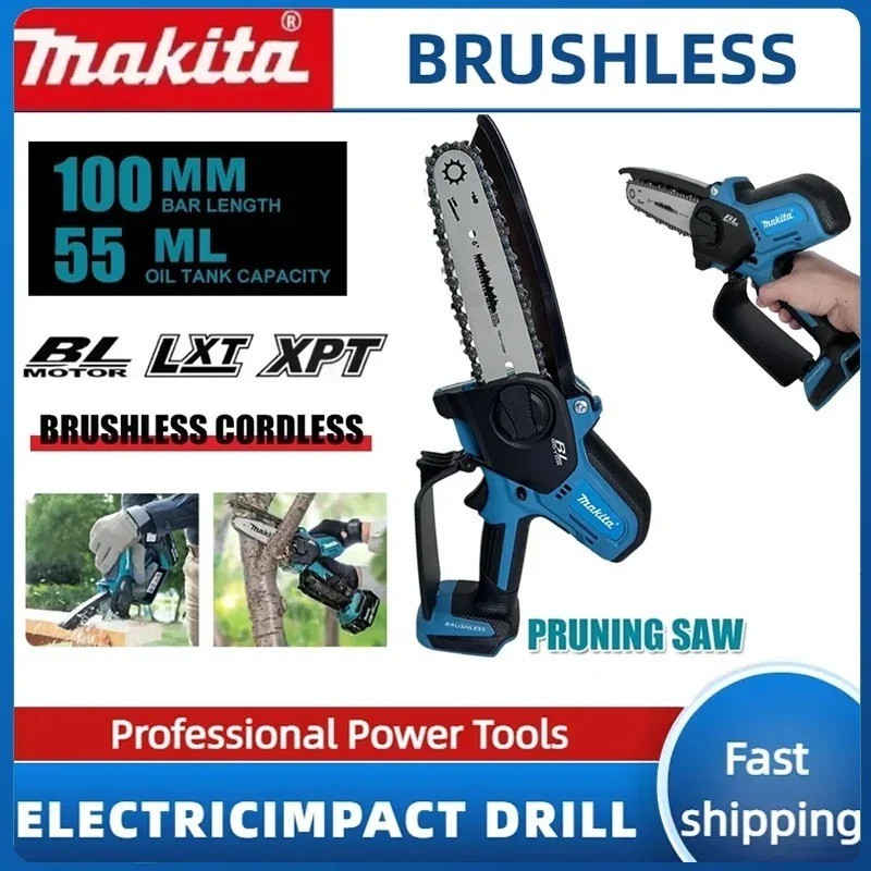 Makita 18V 6 Inch Mini Chainsaw Cordless Electric Saw Tool Only No Battery