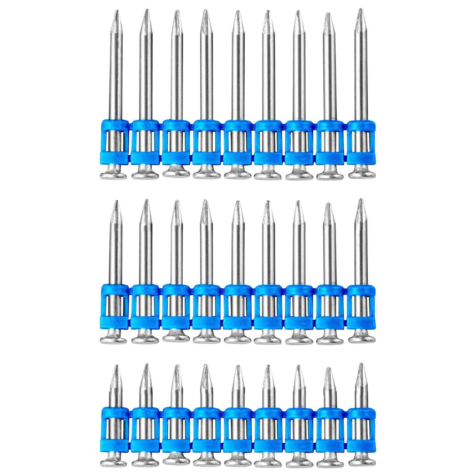 meite 12 Gauge Plastic Collated Concrete Nail Smooth Shank Galvanized 1000 PCS