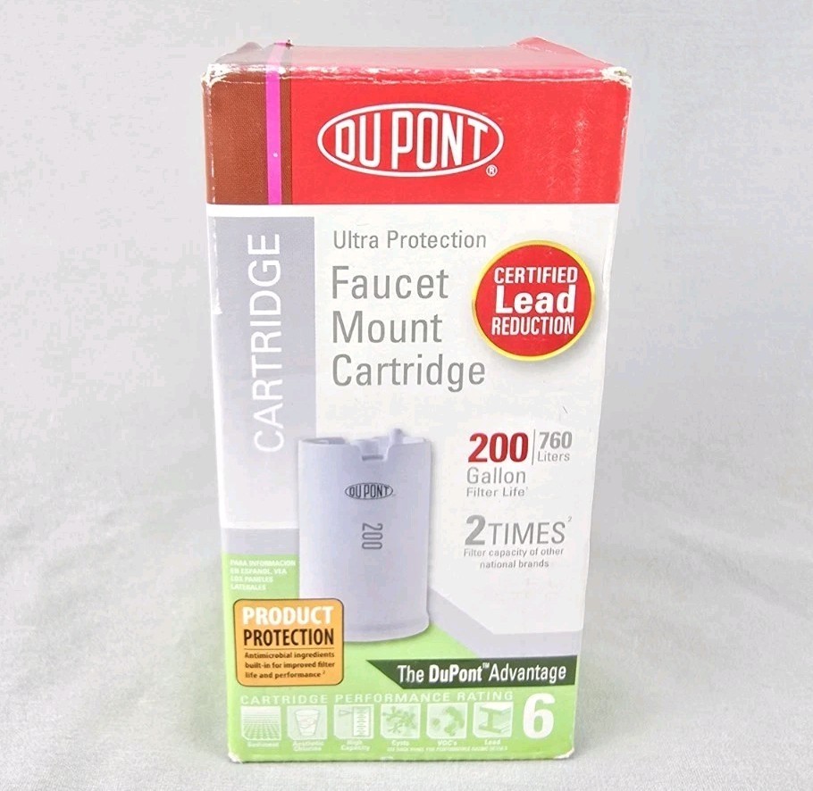 New Dupont Faucet Mount Cartridge Model WFFMC300 Lasts up to 3 months 200 Gallon