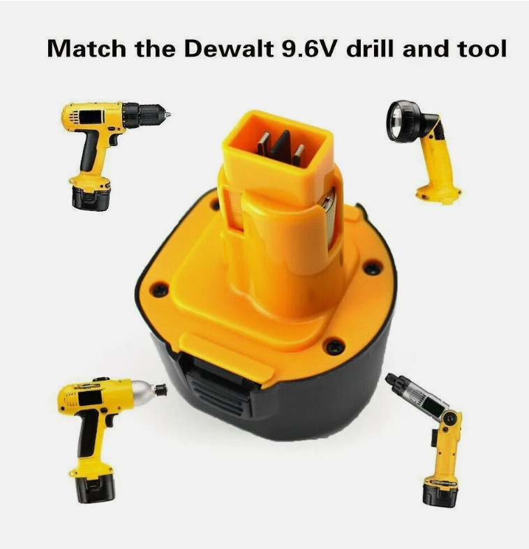 2Pack 7.2V NI-MH Battery replace for DEWALT DE9057 DW9057 7.2Volt Cordless Drill