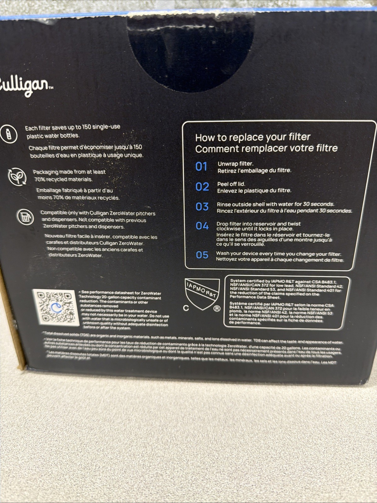 Culligan with ZeroWater Technology Water Filter Replacement 2-Pack 1-Month