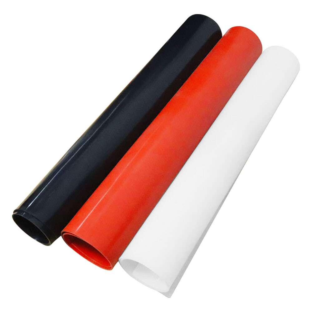 Silicone Sheet Black/Clear/White 0.1 – 6mm Thick 500mm Wide 500mm/1M Long