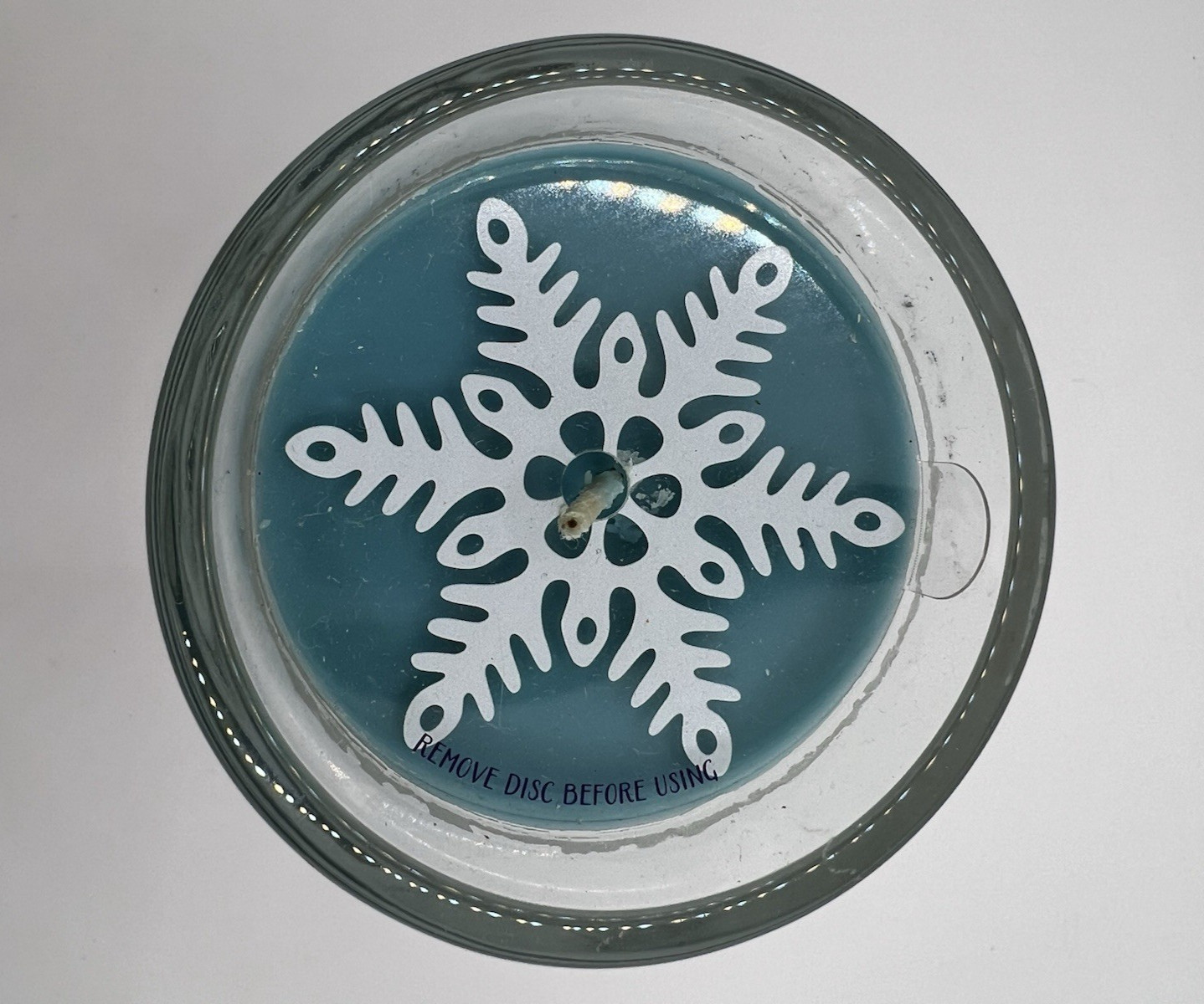 Bath & Body Works Fresh Sparkling Snow Scented Candle 1-Wick 6.3 oz rare HTF