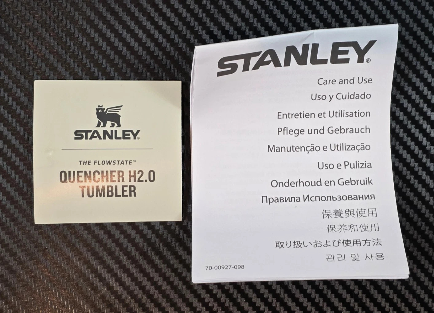 Stanley x CALIA FlowState Quencher H2.0 Tumbler 30oz Black Serpent Straw No Box