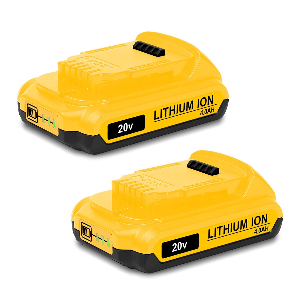 2 PACK New DCB203 4.0Ah Battery for Dewalt 20V Max 2.0AH Battery DCB203-2