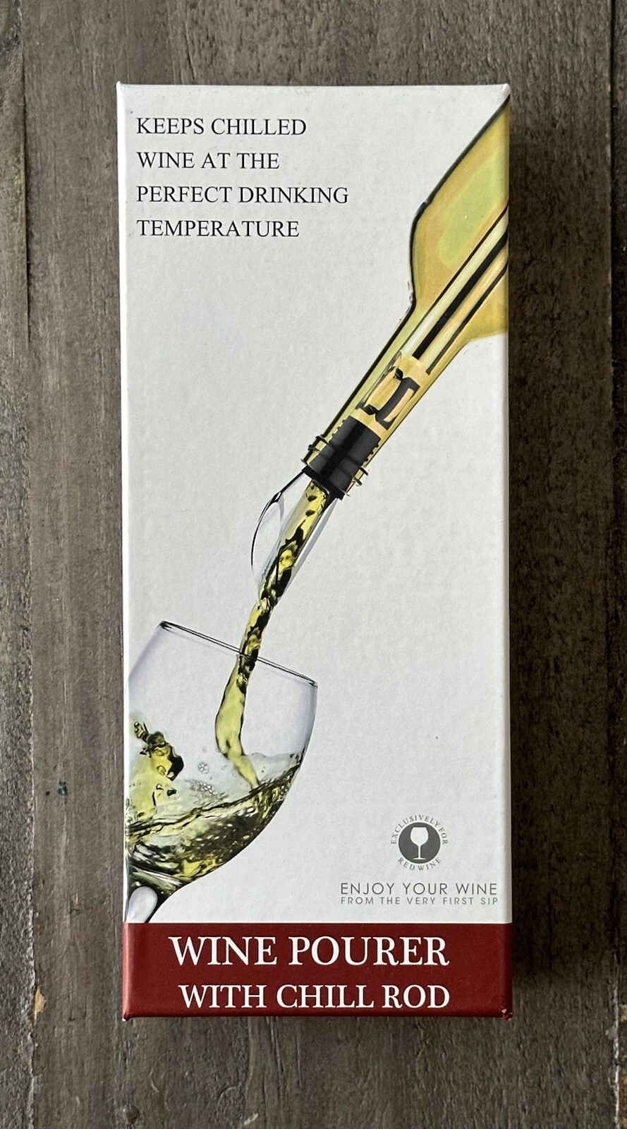 Wine Pourer with Chill Rod, Easy Clean & Reusable