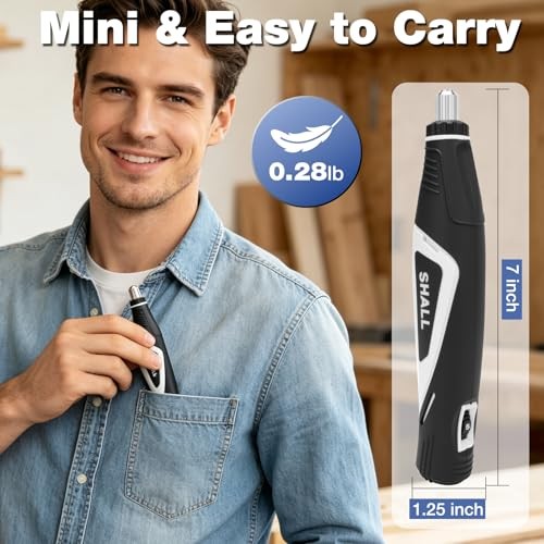 Mini Pen Sander, 12V Electric Reciprocating Sander with 4 Adjustable Speed,