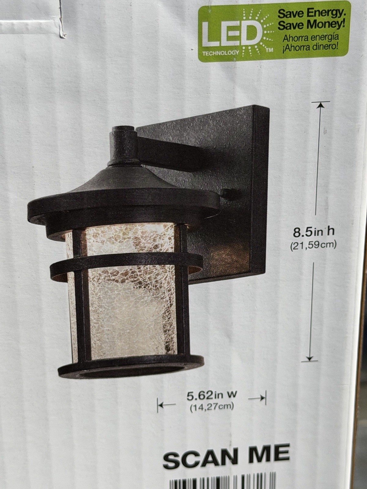 Home Decorators Collection Westbury 8.5 in. Aged Iron Small LED Outdoor Light