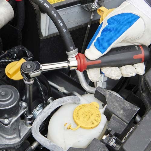 VESSEL Cordless Electric Slim Ratchet 400ER3 Electric and Manual USB-Type C New