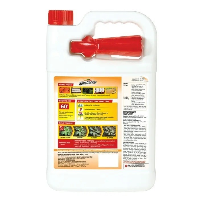 Spectracide Weed and Grass Killer 128 Oz Sprayer Ready-to-use 1 Gallon