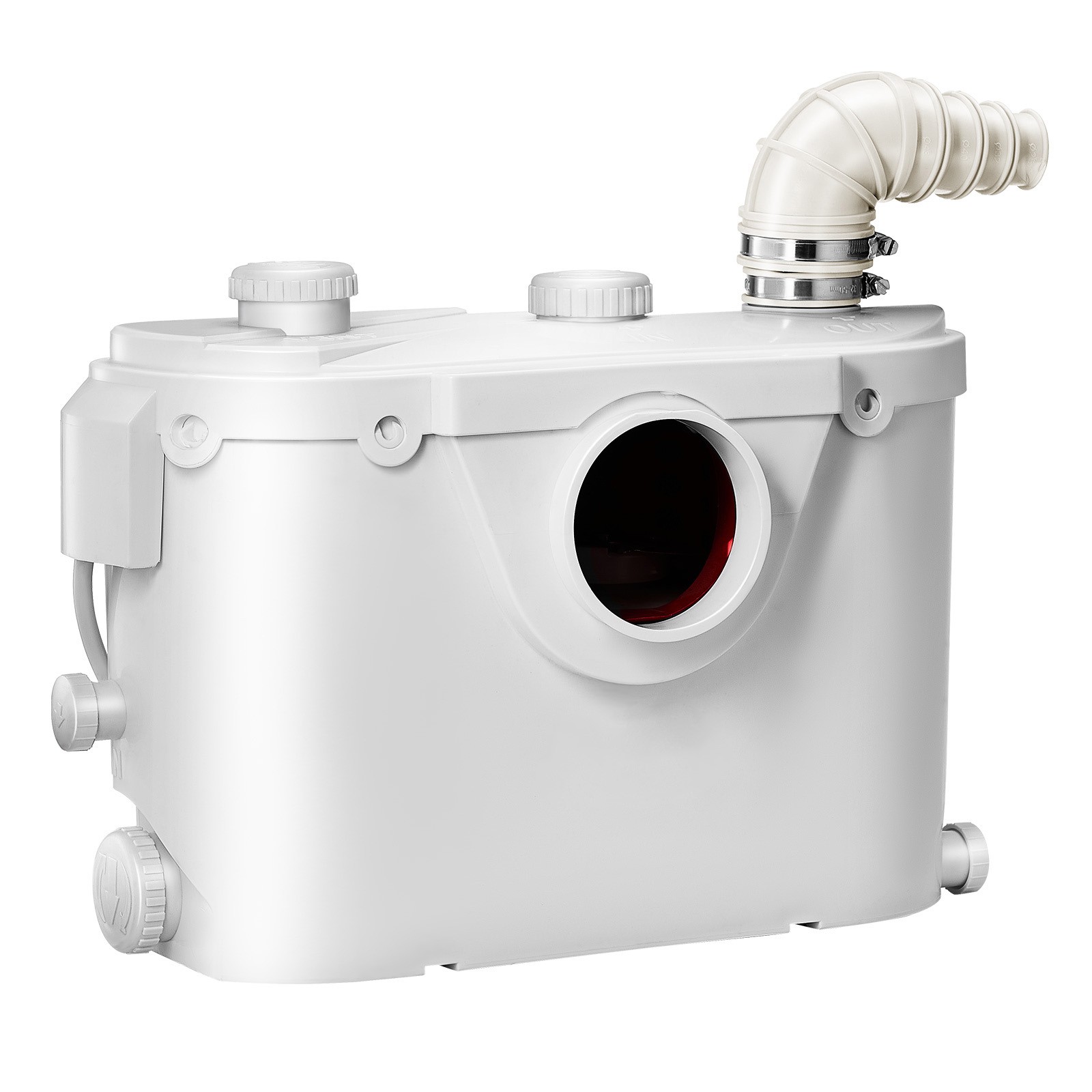 Macerator Pump 500W 29 GPM Flow 26 ft Head Lift Pump for Toilet Basement Sink