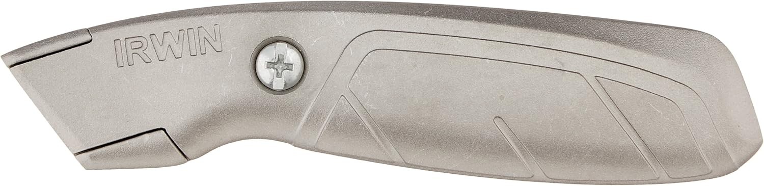 IRWIN Utility Knife, Fixed Blade Gray 2 Pack – Utility Knife – Irwin Blue Blade