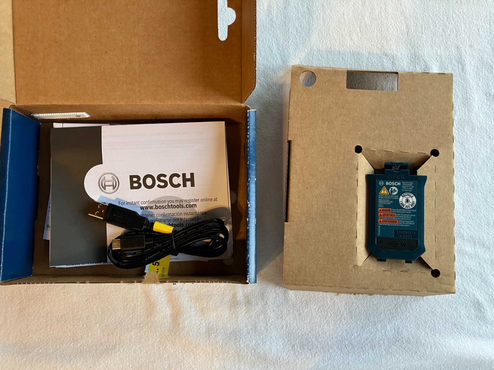 Bosch GLM-BAT BA3.7V1.0AhA Lithium-Ion Battery, 1.0Ah 3.7V Li-Ion