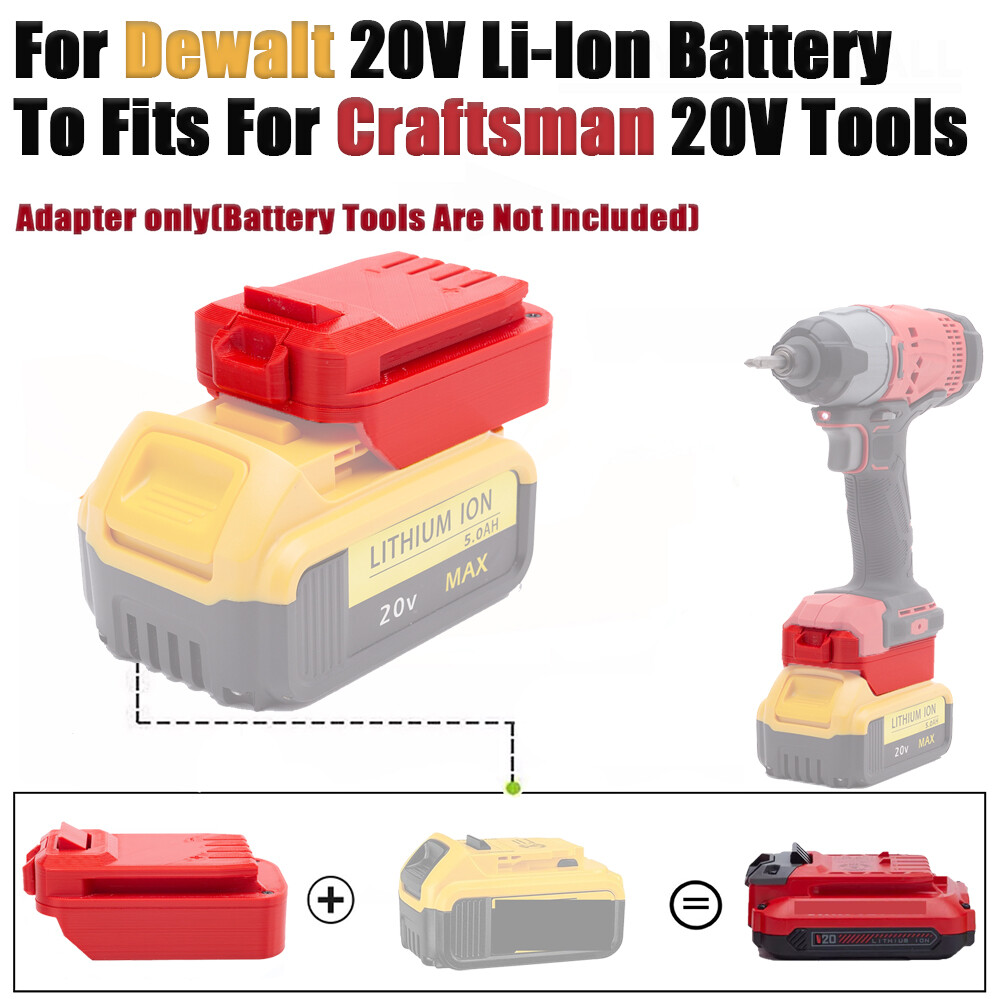 NEW Adapter For Dewalt 20V MAX Li-Ion Battery To For Craftsman 20V Tools US