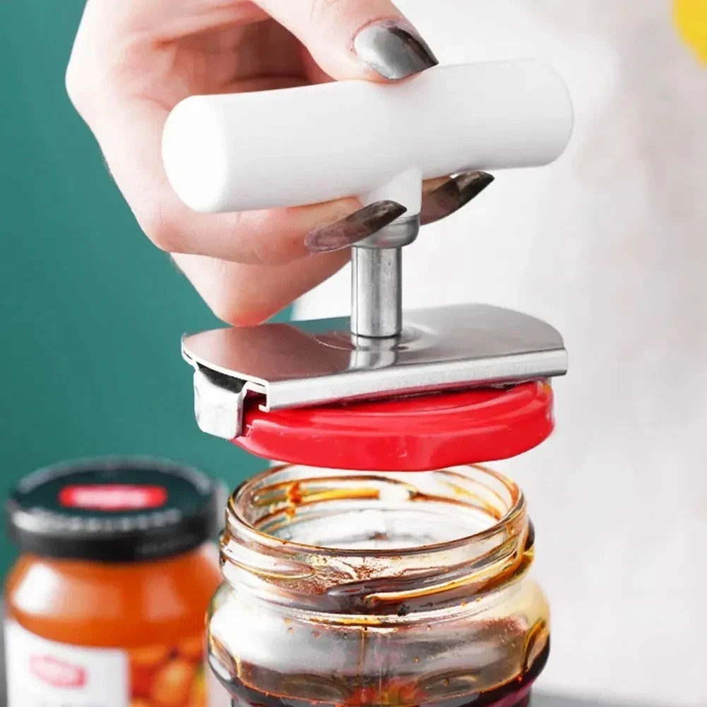 Jar Lid Bottle Opener Can Adjustable Remover Stainless Steel Twist Off Grip Easy