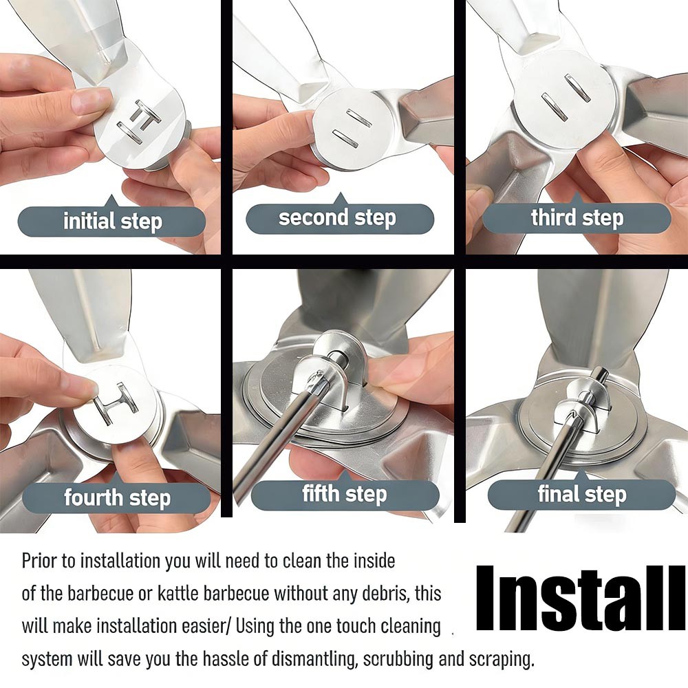22-1/2-Inch for Weber Grill Parts 7444 for One-Touch Cleaning System Kit Free US