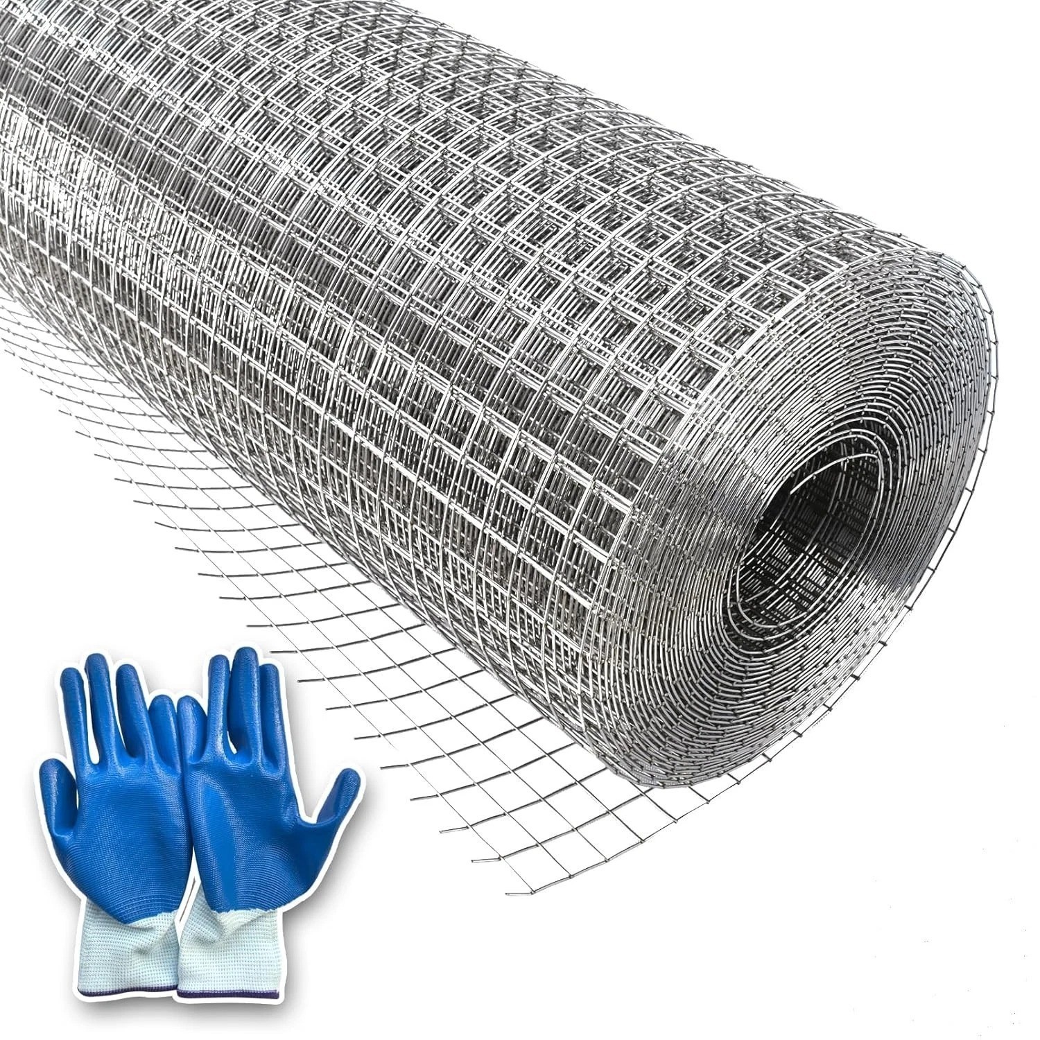 304 Stainless Steel Hardware Cloth Wire Mesh Roll, 1/4 inch 23 Gauge Welded F…