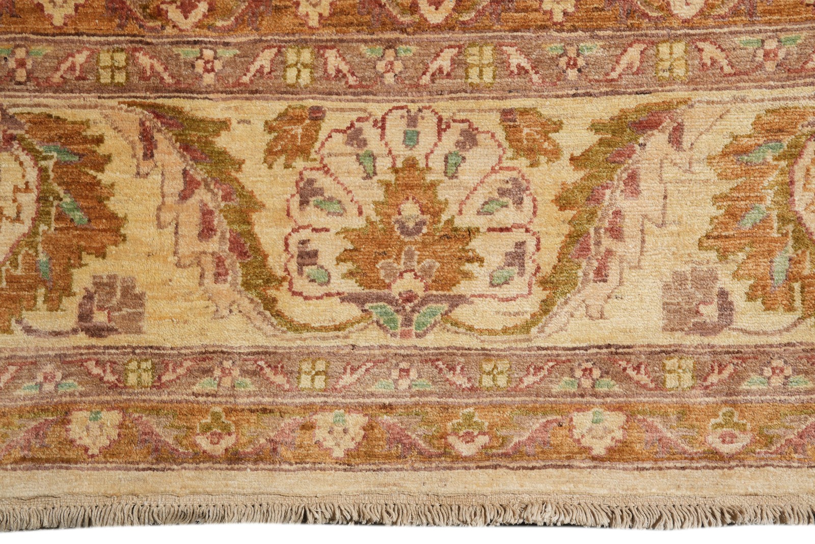 8.11 x 11.7 New Zigler Chobi Rug Beige Gold #F-4174