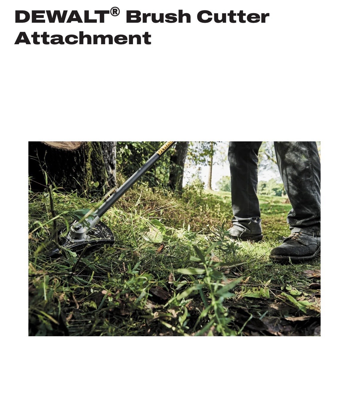 DEWALT Brush Cutter Attachment for String Trimmer