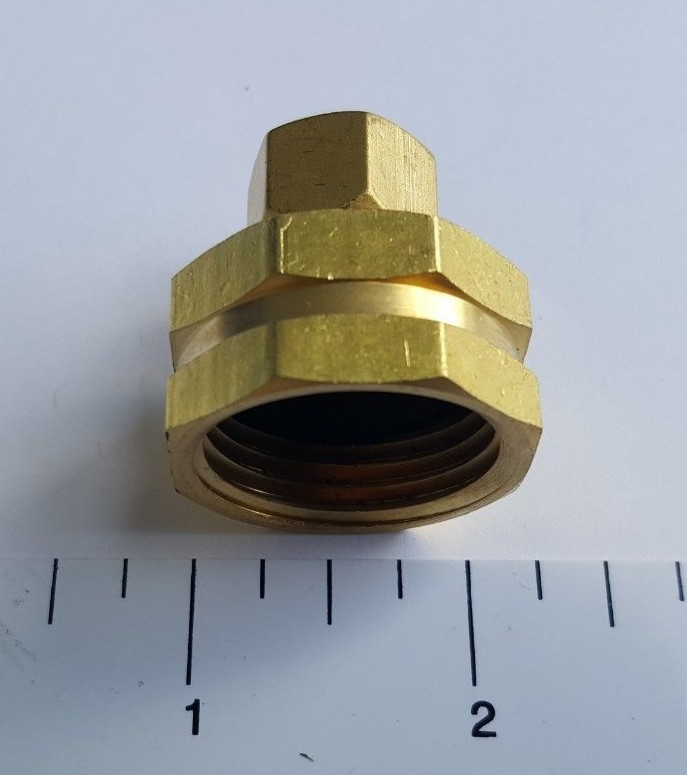 1) 3/8″ OD COMPRESSION X 3/4″ FHT GARDEN HOSE THREADED FEMALE ADAPTER, LEAD FREE