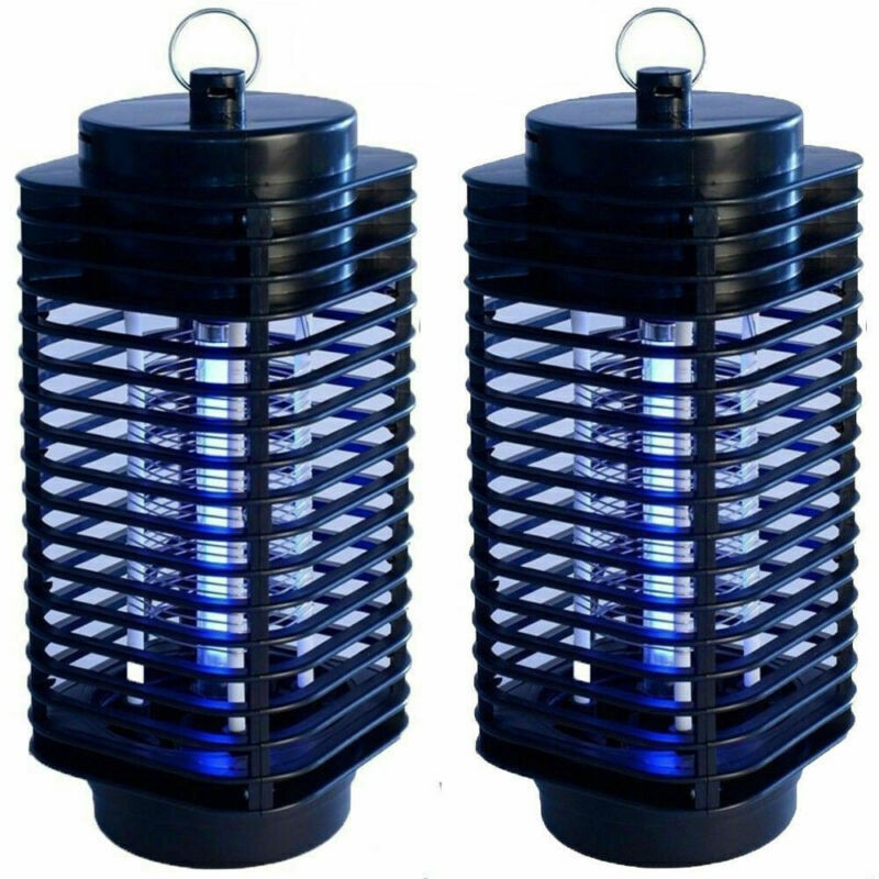 1~4PCS Electric Mosquito Insect Zapper Fly Bug Killer Trap LED Lamp Pest Control