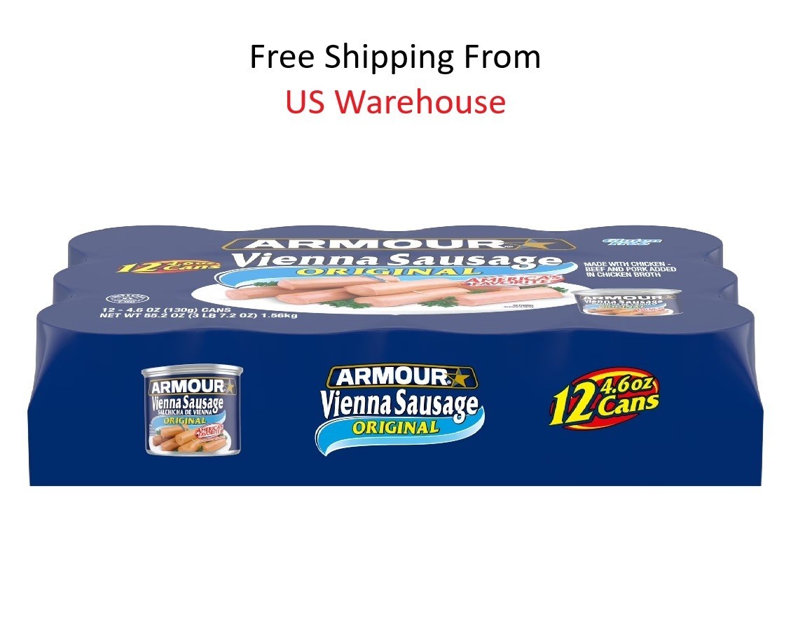 (12 Cans) Armour Original Vienna Sausage 4.6 oz