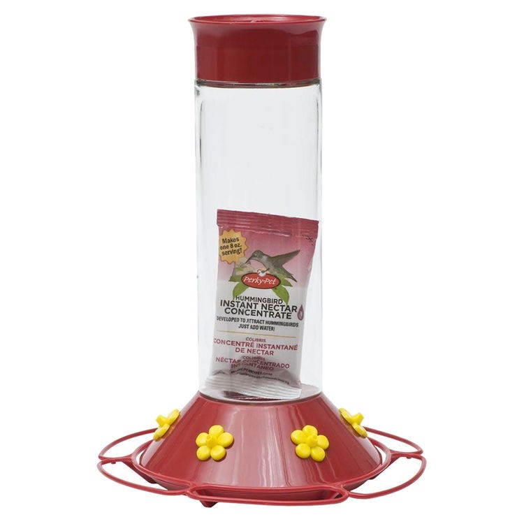 Perky Pet 209B Hummingbird Feeder, 30 oz Capacity 3.43 in W x 3.43 in L x 11.86