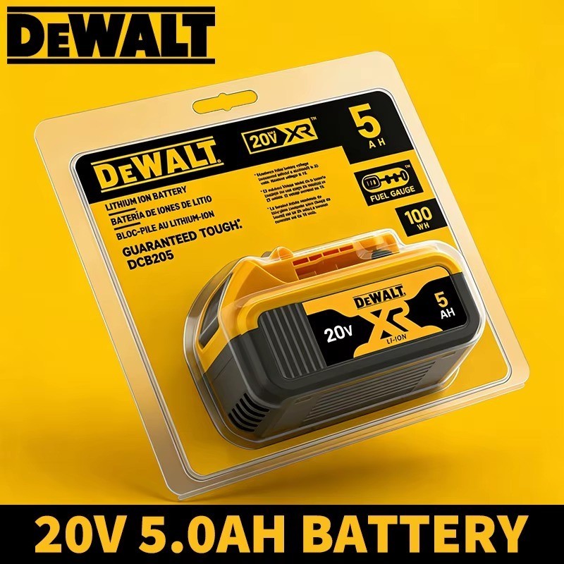 Original DeWalt 20V MAX 5Ah Battery Kit, DCB205
