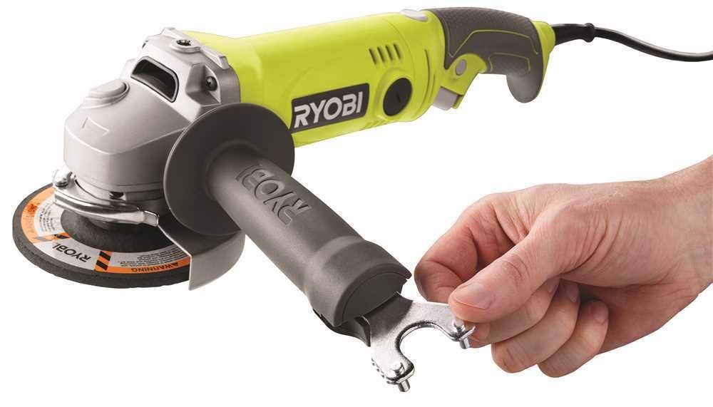 RYOBI 7.5 AMP 4.5 in. Corded Angle Grinder AG454
