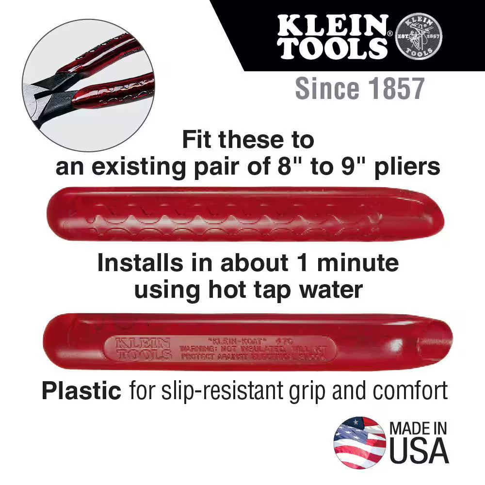 NEW Replacement Handles for 8 In. to 9 In. Pliers Durable Anti-Slip Grip Klein