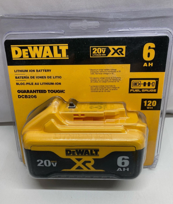 DEWALT DCB206 20V 6Ah XR Lithium Ion Battery
